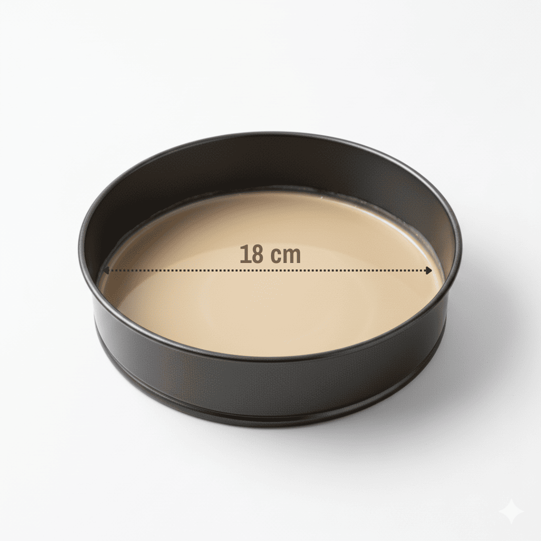Molde redondo antiadherente para tartas de 18 cm