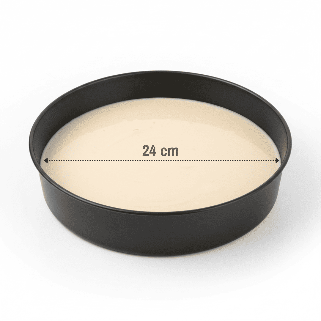 Molde redondo antiadherente para tartas de 24 cm