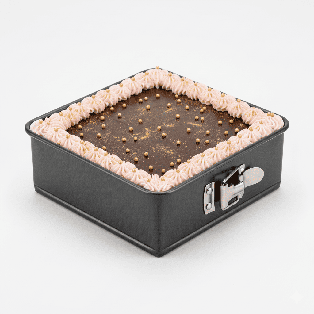 Molde desmontable cuadrado 22 cm - Imagen 2