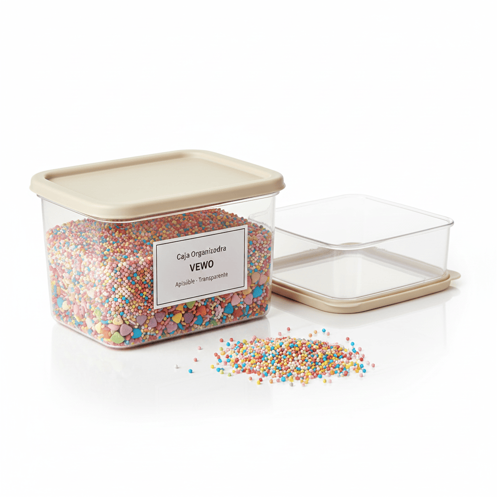 Caja organizadora transparente