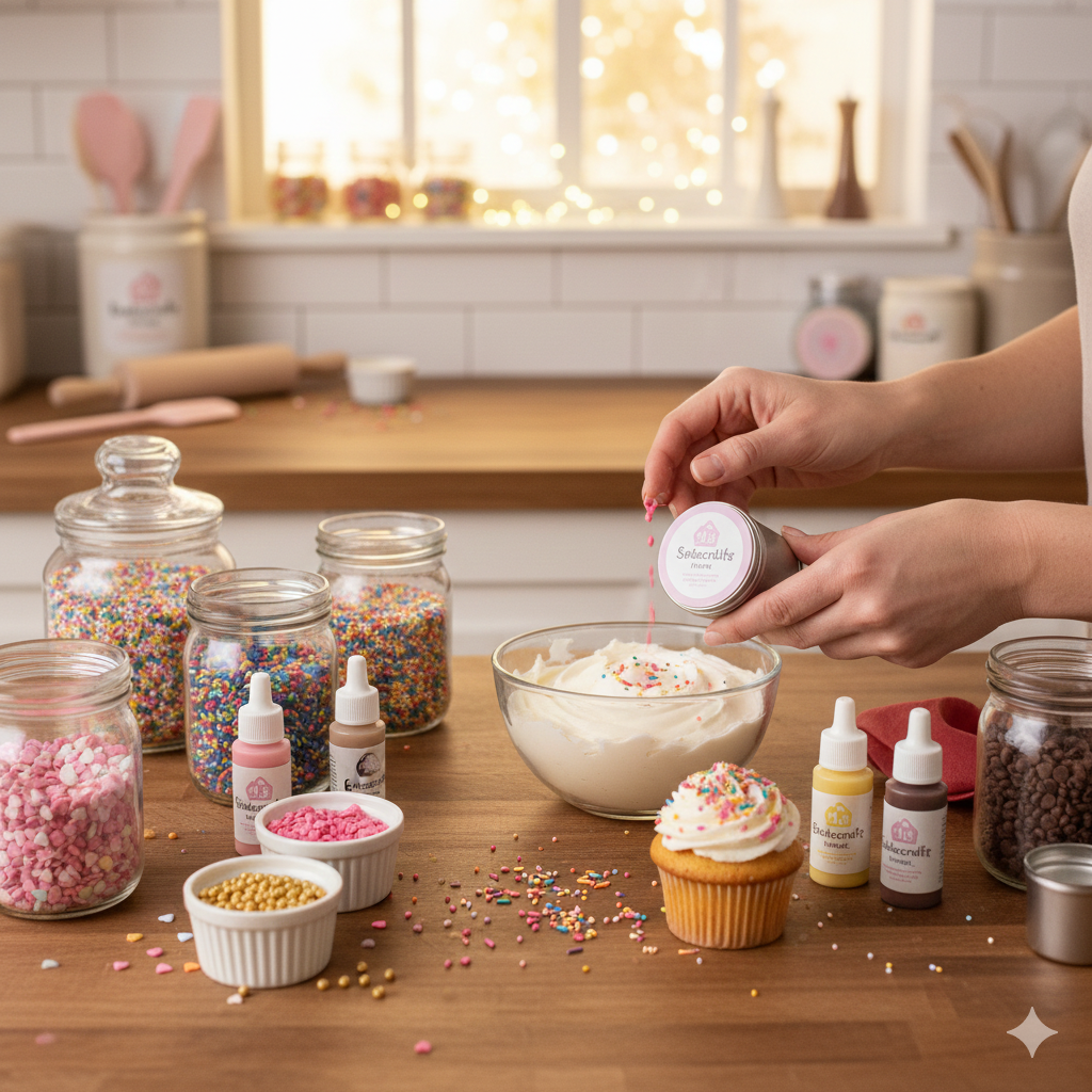 Colorantes y toppings